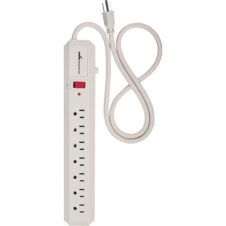 Eaton Wiring Devices Power Strip, Surge, 5-15R, 4 in, Ivory 1176V