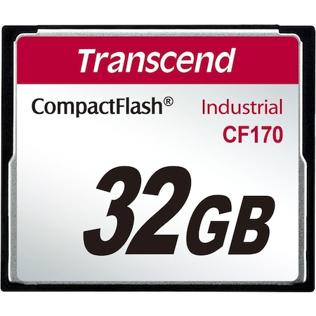 Transcend Information Transcend CF170 32 GB CompactFlash - 89.80 MB/s Read - 38.15 MB/s Write TS32GCF170
