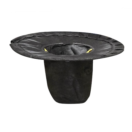Enpac Round, Cone Style Storm Sentinel Catch Basin Insert, Adjustable, No Overflow, 25 to 28, Black 4340-CONE-NO