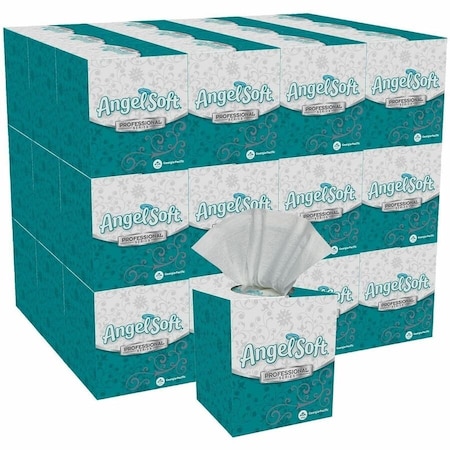 Georgia-Pacific Angel Soft Professional Series 2 Ply Facial Tissue, 96 Sheets, 36 PK 46580