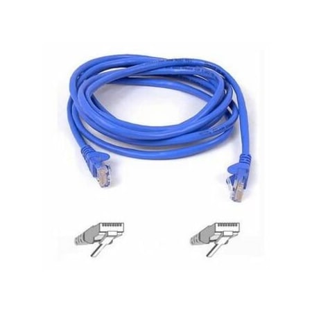 Belkin 2FT CAT5E PATCH CABLE, UTP, BLUE PVC JACKET, 24AWG, T568B, 50 MICRON, GOLD PLATE A3L791-02-BLU
