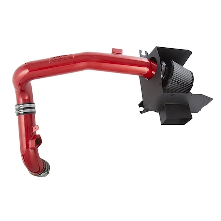 Hps Performance Air Intake Kit with Heat Shield, Red, 827-628R