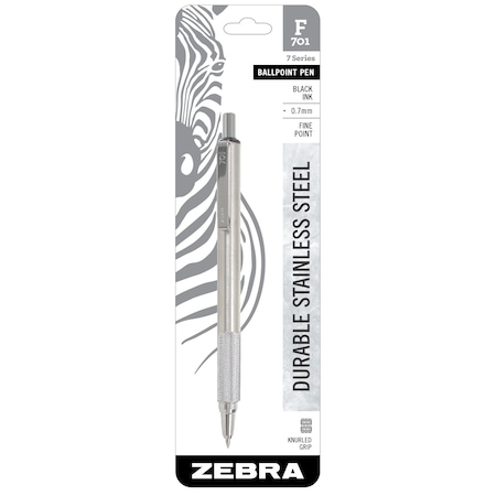Zebra F-701 Black Retractable Ball Point Pen 29411