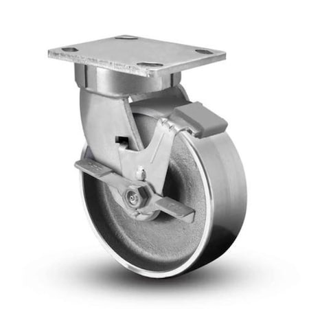 Albion kingpinless-brake-Caster-6in 110FS06201SFBC