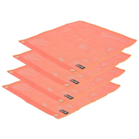 Mytee Products Vinyl Mesh Flag with 2 Grommets (Orange) - (4 Pack), 4PK VMF-G-ORANGEx4
