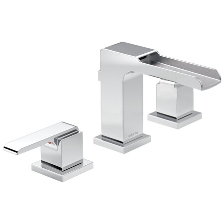 Delta 3-hole 4-16" installation Hole Widespread Lavatory Faucet, Chrome 3568LF-MPU