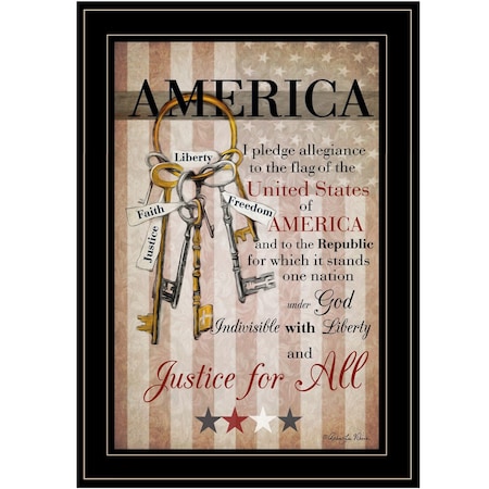 Homeroots The Keys to Freedom 1 Black Framed Print Wall Art 405563