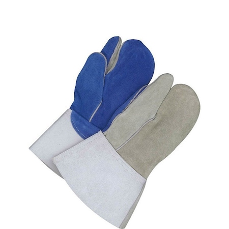 Bdg Welding Mitts, Gray Cowhide, OS, PR 64-9-666B-1-7