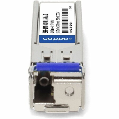 Add-On MSA AND TAA COMPLIANT 100BASE-BX SFP TRANSCEIVER MMF, 1310NMTX/1550NMRX,  SFP-1M-BX-U-550-AO