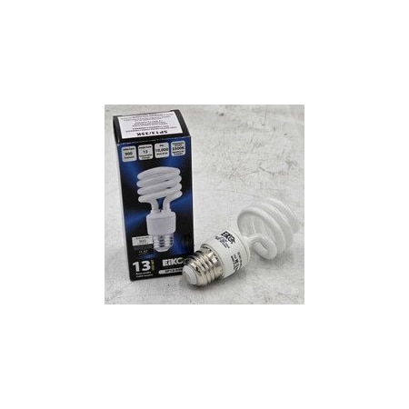 Eiko Ltd. 13W T2 Spiral Compact Fluorescent Lamp (CFL), 3500K SP13/35K