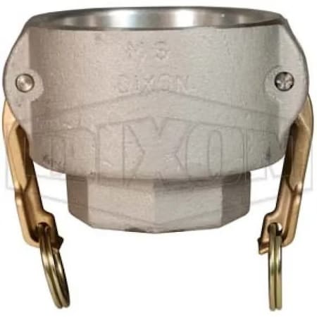 Dixon Type D Cam and Groove Reducing Coupler, 4 x 6 in Nominal, Female Coupler x FNPT End Style, Aluminum,  6040-D-AL