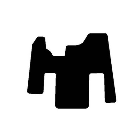 Replacement For Peterbilt 357 Year 1995 Black Front Floor Mats