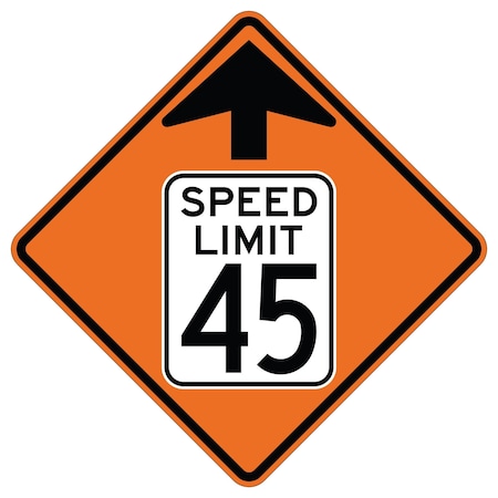 Sign Solutions Usa Traffic Sign, 24 in Width, Aluminum Sign, Diamond DUS10WZO2424W3-545