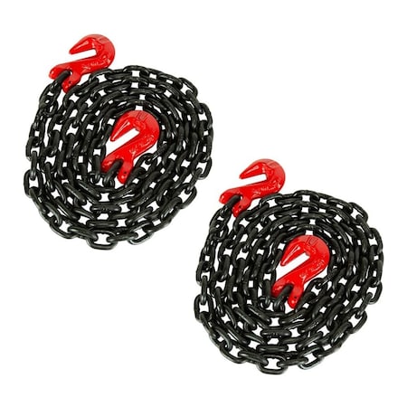 Mytee Products G80 Alloy Tow & Binder Lashing Chain 1/2in x 10ft, 12,000 lbs WLL, 2PK CH1210-G80x2