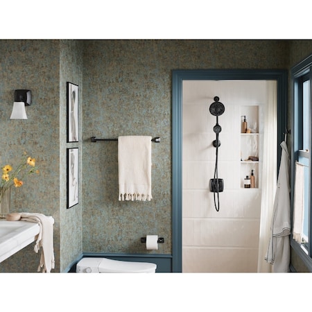 Moen 6-Function Matte Black 6-1/2'' Dia. Spray Head Hand Shower 28501EPBL