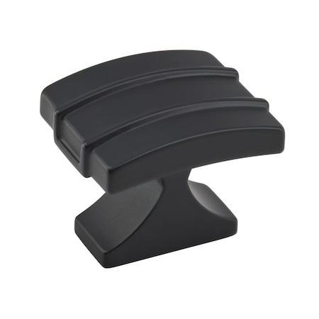 Amerock Davenport 1-1/2 in 38 mm Length Matte Black Cabinet Knob BP36602MB