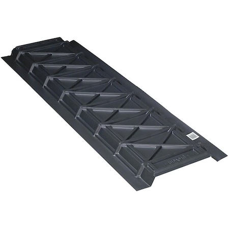 Provent UPV14480 Roof Ventilator, 48 in OAL, 14 in OAW, 15 sqin Net Free Ventilating Area, Plastic, Black UPV14480/1448050