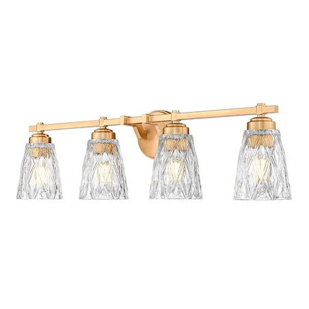 Z-Lite Andree Modern Gold 4 Light Vanity 1960-4V-MGLD