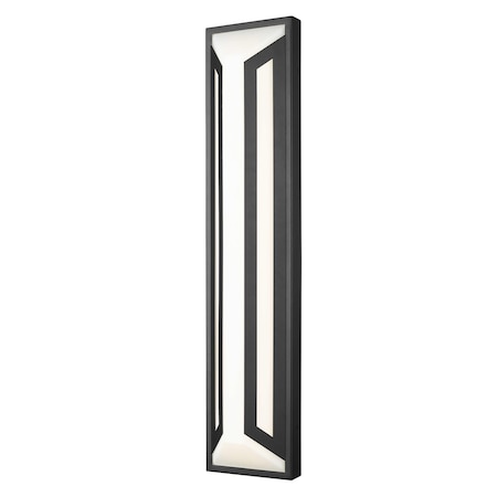 Z-Lite Banff Sand Black 2 Light Outdoor Wall Light 5028XL-BK-LED