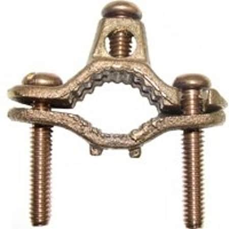 Erico Products nVent ERICO Pipe Clamp, Clamping Range: 1/2 to 1 in, #10 to 2 AWG Wire, Silicone Bronze CWP1JU