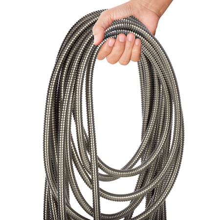 Kings County Tools Stainless Steel Hose 100 ft Garden Hose Puncture Proof No Kinking Water Hose GW14T01-02