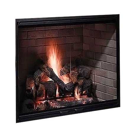 Majestic Pet Majestic  36 in. Radiant Wood Burning Fireplace with Herringbone Brick Pattern SB60HB