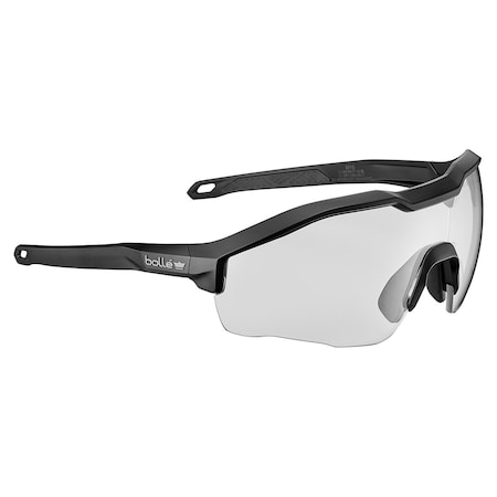 Bolle Safety MY6, Safety Glasses, Anti-Fog & Anti-Scratch, Clear Lens, Black Frame, Half-Frame MY6EST10W