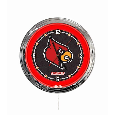 Holland Bar Stool University of Louisville 16 LED Wall Clock ClkL16