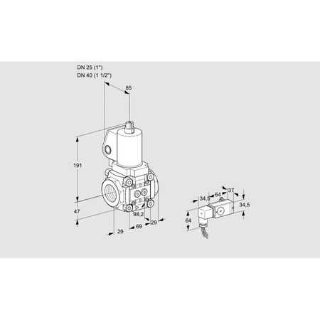Honeywell Kromschroder VAS2T25/40N/NQSL KS88011180