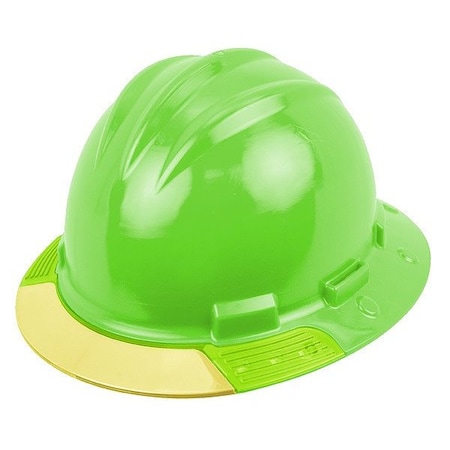 Bullard HardHat, FrontBrim, AboveView, FluorGrn AVHGRY