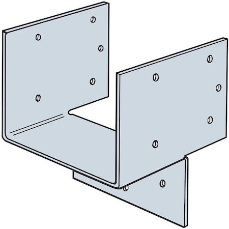 Simpson Strong-Tie HH Header Hanger, 2-13/16 in H, 3-1/2 in W, Steel, Galvanized HH4