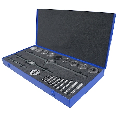Greenfield Threading 23PC 511 NC PLG TAP&QS DIE SET 423161