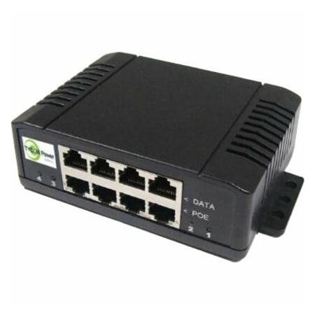 Tycon Systems GigE 4x Port MultiVolt Pasv PoE, 1A/Port TP-MS4X4