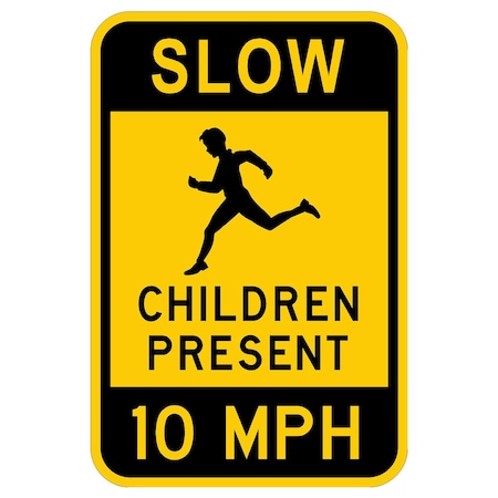 Sign Solutions Usa Traffic Sign, 12 in Width, Aluminum Sign, Vertical Rectangle DCS12DYE1218CUS00033