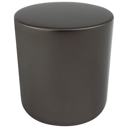 Curtilage Mini Zinc Round Cabinet Knob, Charcoal Gray - Large CU2812572