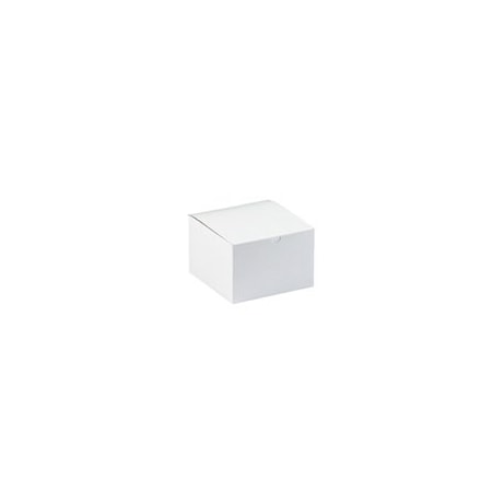 Bubblefast 100-6 x 4 1/2 x 4 1/2'' White Gift Boxes, 100PK BFGB644