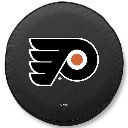 Holland Bar Stool Co 31 1/4 x 11 Philadelphia Flyers Tire Cover TCLGPhiFlyBK