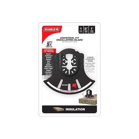 Freud Oscillating Blade 3-1/2in W Bi-Metal Curved Contact Edge DOU350RI