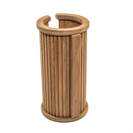 Homeroots Traditional Solid Teak Toilet Paper Rack 475853