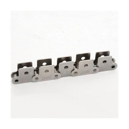 Tsubaki Double Pitch Standard Conveyor chain, 10 ft OAL, 1 P, 0.312 Dia x 0.313 in W Roller C2040SK17LRB