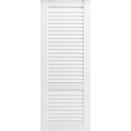 Sartodoors Slab Door Panel 36 x 80 inches, Louver 3388 Primed Wh1te, Louvered Doors LOUVER3388S-PRI-2496