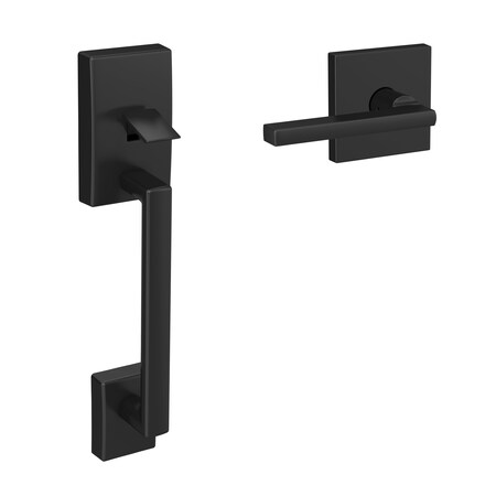 Schlage Residential Schlage Custom Century with Latitude Lever with Collins Rose Bottom Half Handleset with 16601 FC285CEN622LATCOL