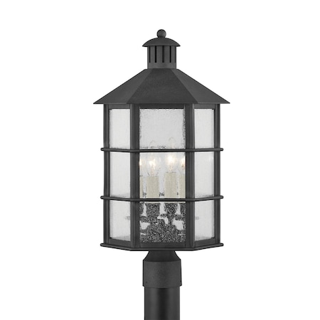 Troy Lighting Mark D. Sikes X Lake County 4 Light Post 11.5 In. French Iron P2522-FRN