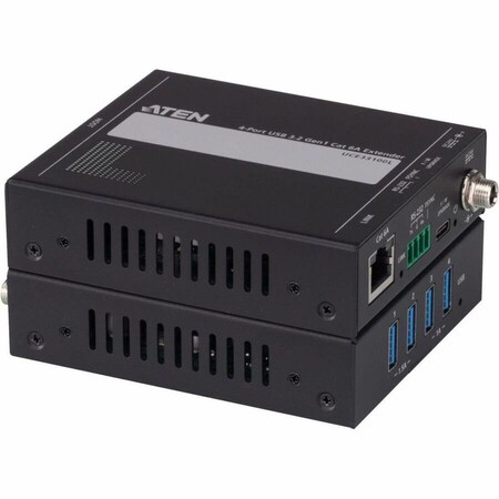 Aten USB3.2 Gen1 Cat6A Extender with 4-port Hub UCE33100