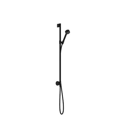 Axor ONE Wallbar Set 75 1-Jet with Wall Outlet, 1.75 GPM in Matte Black 48793671