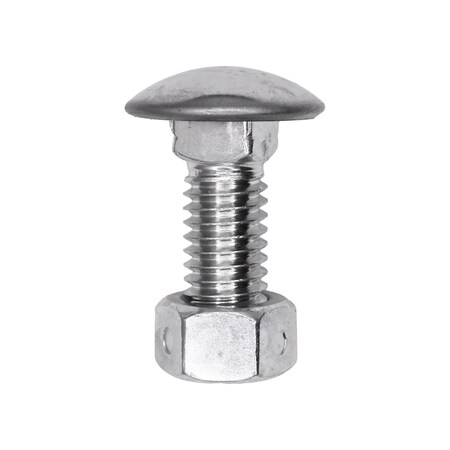 Auveco Bumper Bolt And Lock Nut 3/8in-16 x 1in, 25PK 3433