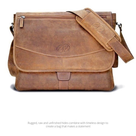 Maccase Premium Leather Large Shoulder Bag - Vintage LMB-VN