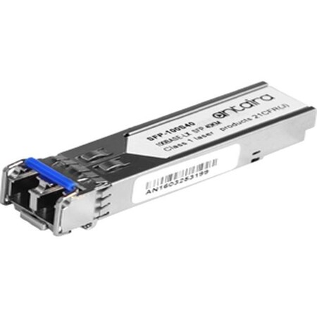 Antaira 155Mbps Fast Ethernet SFP Transceiver, Single Mode 40KM / LC / 1310nm, -40C SFP-100S40-T-H