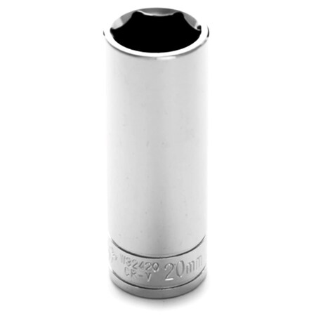 Vortex W32420 0.5 In. Drive 20 mm. 6 Point Deep Well Socket, VO3556032 VO3556032