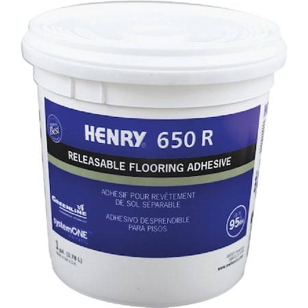 Ww Henry Henry Releasable Bond Pressure Sensitive Fiberglass Sheet Vinyl Floor Adhesive 1 Gal. 12849